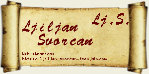 Ljiljan Svorcan vizit kartica